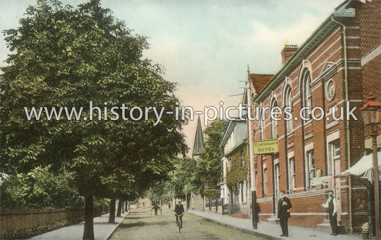 Temperance Hotel & Trinity Street, Halstead, Essex. c.1907